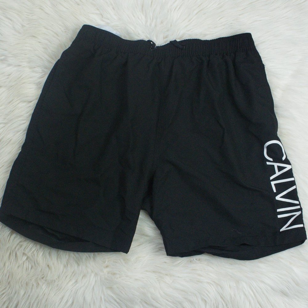 Calvin Klein Large Men's Swim Shorts Black Swimwear